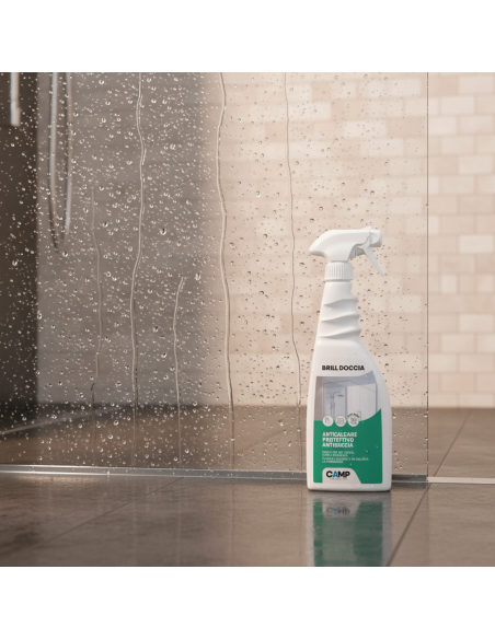 Kit 6 Pezzi Brill Doccia Anticalcare Protettivo Per Vetri E Ceramiche 750 ml CAMP - foto 5
