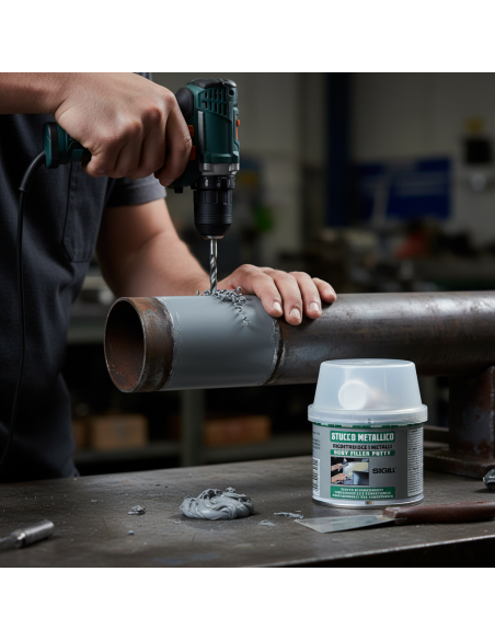 Stucco Metallico Resistente Per Riparazioni E Ricostruzioni 125 ml SIGILL - foto 5