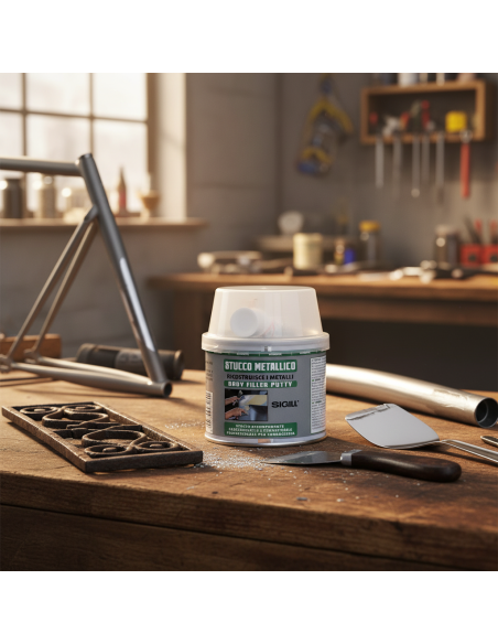 Stucco Metallico Resistente Per Riparazioni E Ricostruzioni 125 ml SIGILL - foto 6