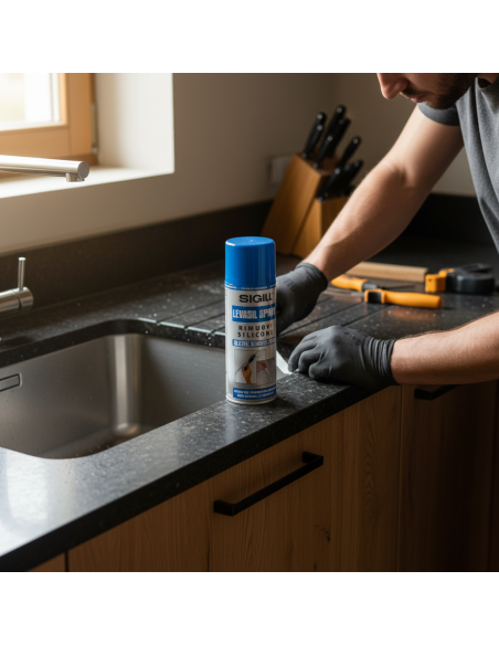 Levasil Spray Per La Rimozione Del Silicone Professionale 400 Ml SIGILL - foto 6
