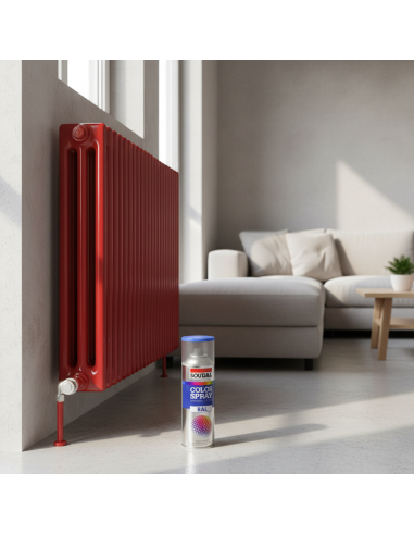 Vernice Acrilica Spray Bomboletta Smalto 400ml Rosso Traffico SOUDAL - foto 5