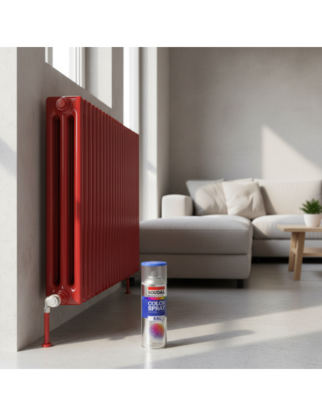 Vernice Acrilica Spray Bomboletta Smalto 400ml Rosso Traffico SOUDAL - foto 5
