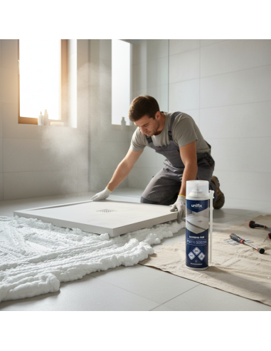 Schiuma poliuretanica PIATTI DOCCIA Manuale B3 500 ml UNIFIX - foto 5