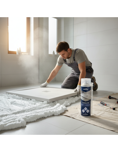 Schiuma poliuretanica PIATTI DOCCIA Manuale B3 500 ml UNIFIX - foto 5