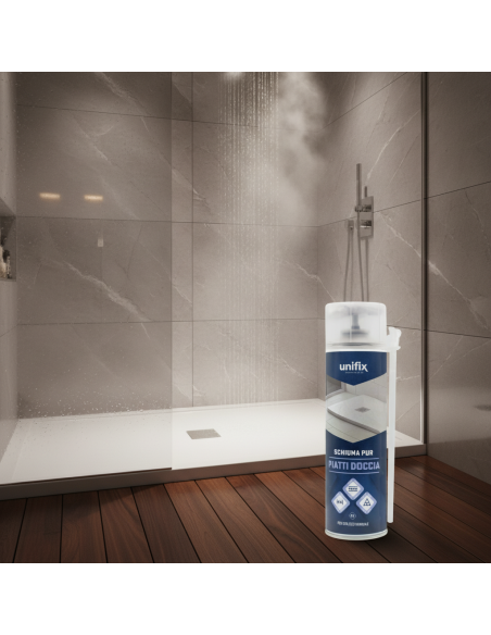 Schiuma poliuretanica PIATTI DOCCIA Manuale B3 500 ml UNIFIX - foto 6