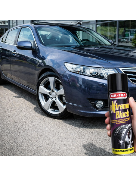 Extreme Black Nero Gomme Effetto Bagnato Lunga Durata 500 ml MAFRA - foto 6