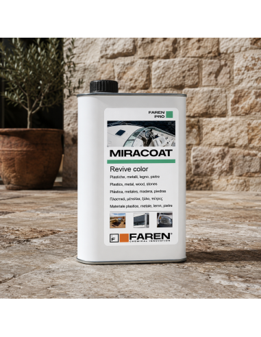 MIRACOAT L Protettivo Rigenerante Ravviva Colore Multi-Superficie 500 ml FAREN - foto 3