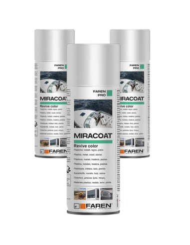 MIRACOAT S Spray Protettivo Rigenerante Ravviva Colore 400 ml 3 Pezzi - FAREN