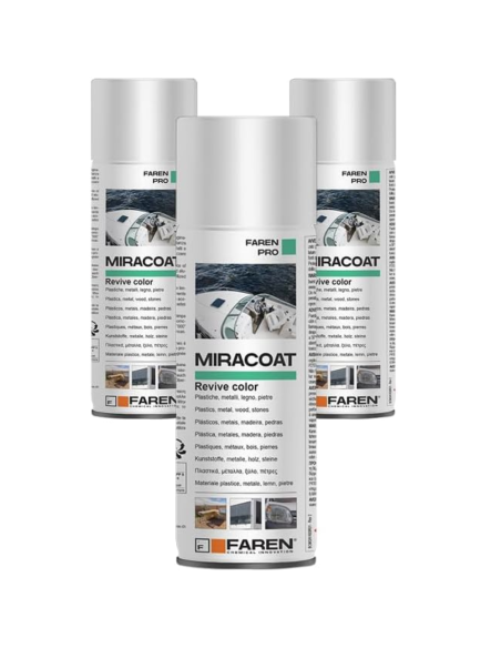 MIRACOAT S Spray Protettivo Rigenerante Ravviva Colore 400 ml 3 Pezzi - FAREN