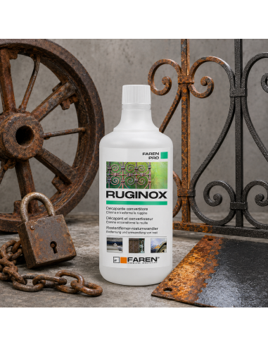 RUGINOX Spray Convertitore Di Ruggine Decapante Rimuove Ossidazioni 750 ml FAREN - foto 3