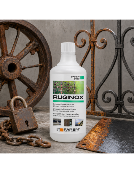 RUGINOX Spray Convertitore Di Ruggine Decapante Rimuove Ossidazioni 750 ml FAREN - foto 3
