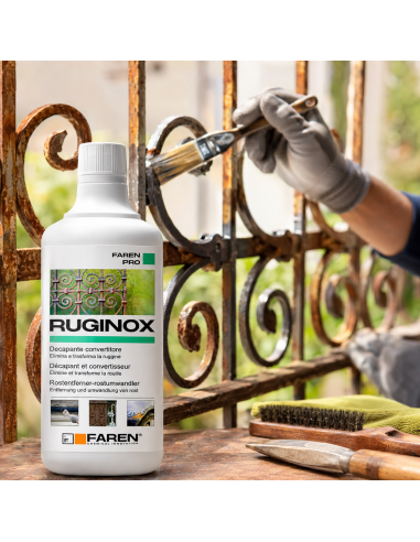RUGINOX Spray Convertitore Di Ruggine Decapante Rimuove Ossidazioni 750 ml FAREN - foto 4