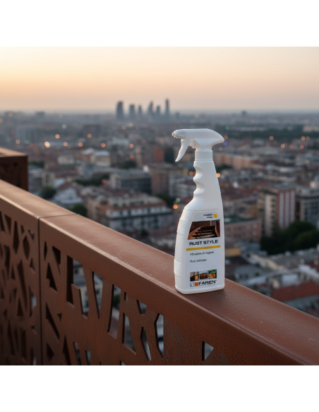 Rust Style Attivatore Ruggine Effetto Corten Su Superfici Ferrose 750 ml FAREN - foto 5