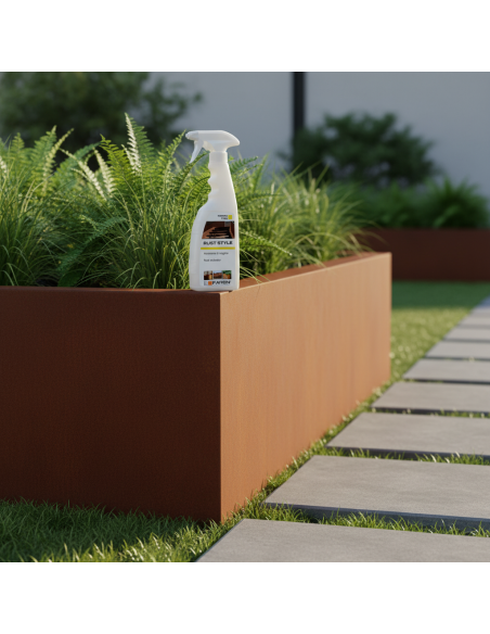 Rust Style Attivatore Ruggine Effetto Corten Su Superfici Ferrose 750 ml FAREN - foto 6