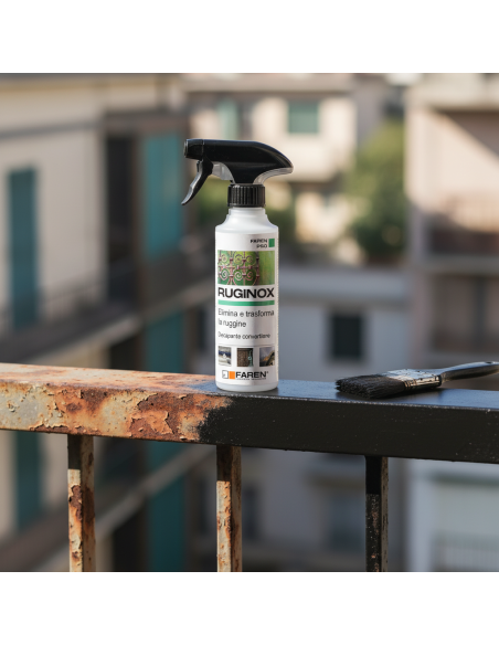 RUGINOX Spray Convertitore Di Ruggine Rimuove Ossidazioni 250 ml 2 Pezzi FAREN - foto 4