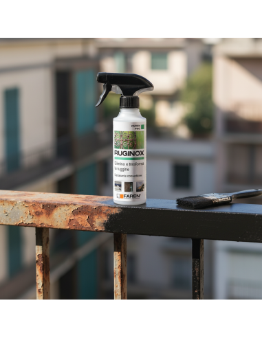 RUGINOX Spray Convertitore Di Ruggine Rimuove Ossidazioni 250 ml 6 Pezzi FAREN - foto 4