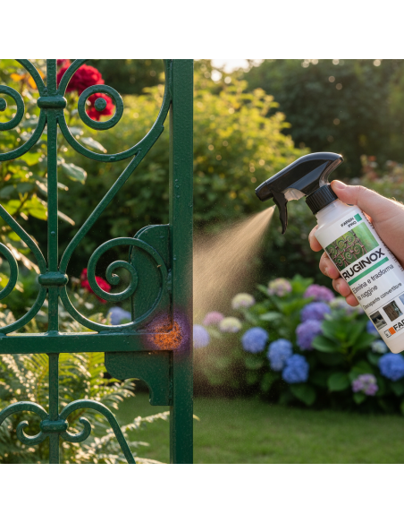 RUGINOX Spray Convertitore Di Ruggine Rimuove Ossidazioni 250 ml 6 Pezzi FAREN - foto 6