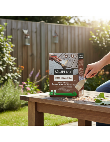 AGUAPLAST WOOD REPAIR FILLER Stucco Riempitivo Per Legno 1 Kg BOLDRINI - foto 3