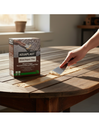 AGUAPLAST WOOD REPAIR FILLER Stucco Riempitivo Per Legno 1 Kg BOLDRINI - foto 4