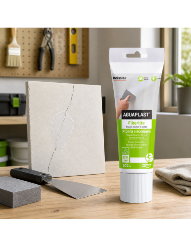 AGUAPLAST FIBERLITE Stucco Per Crepe Dinamiche E Cavillature Finitura Liscia 200 ml BOLDRINI - foto 6