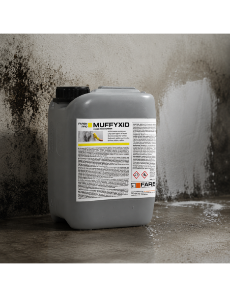 MUFFYXID 5 Litri Pulitore Antimuffa Ad Azione Rapida Igienizzante 2 Pezzi FAREN - foto 3