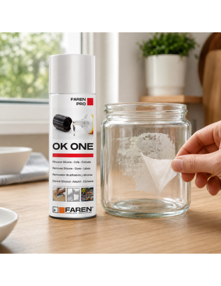 OK ONE S Rimuovi Etichette E Sciogli Silicone Colla Mastice Resina 200 ml FAREN - foto 6