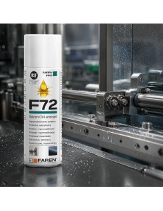 F72 Olio Silicone Spray 400ml Lubrificante Idrorepellente Metalli 6 Pezzi - FAREN 2