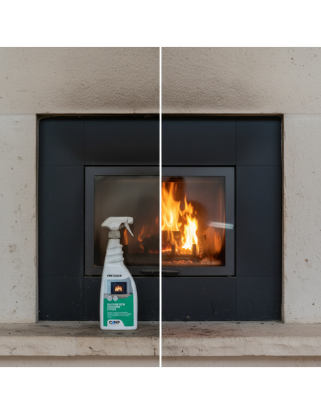KIT 6 Fire Clean Da 750 ml Pulitore Decarbonizzante Vetri E Superfici Di Camini CAMP - foto 4