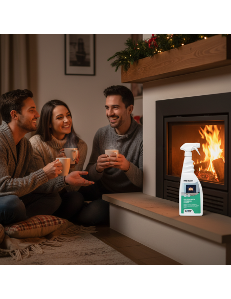 KIT 6 Fire Clean Da 750 ml Pulitore Decarbonizzante Vetri E Superfici Di Camini CAMP - foto 5