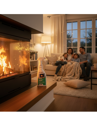 KIT 6 Fire Clean Da 750 ml Pulitore Decarbonizzante Vetri E Superfici Di Camini CAMP - foto 6