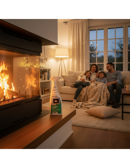 KIT 6 Fire Clean Da 750 ml Pulitore Decarbonizzante Vetri E Superfici Di Camini CAMP - foto 6