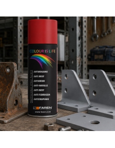 Vernice Spray Acrilica Antiruggine Grigio Opaco 400 ml Fondo Protettivo - FAREN 2