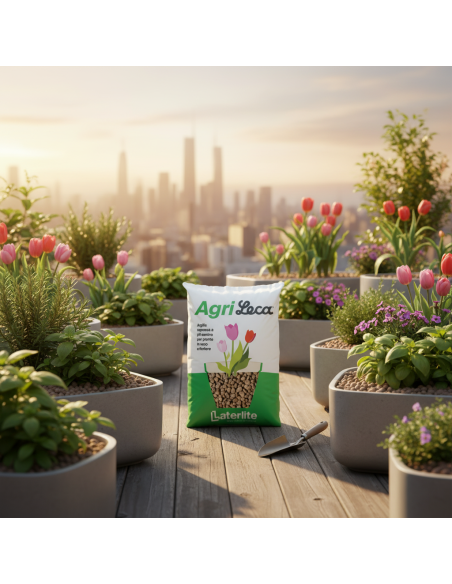 Argilla Espansa Agrileca Per Giardini Pensili E Ortoflorovivaismo 50 L LECA - foto 5