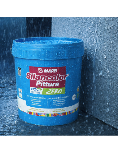 SILANCOLOR PITTURA ZERO Esterni E Interni Idrorepellente Traspirante 5 Kg Mapei - foto 5