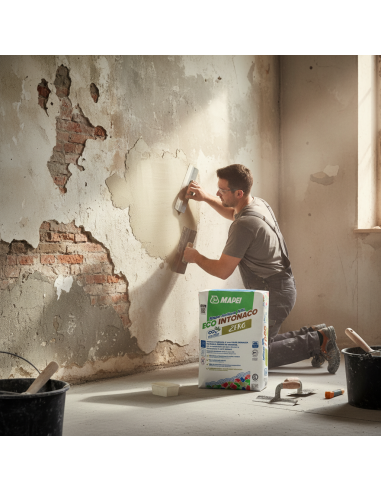 Mape-Antique Nhl ECO INTONACO Di Fondo Traspirante Per Murature 25 Kg Mapei - foto 5