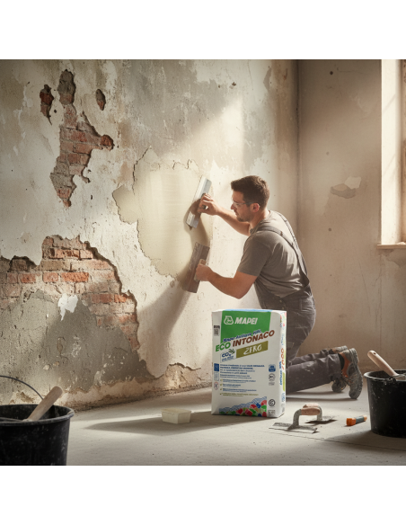 Mape-Antique Nhl ECO INTONACO Di Fondo Traspirante Per Murature 25 Kg Mapei - foto 5