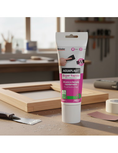 AGUAPLAST SUPER RAPIDO Stucco Bianco Pronto All’Uso 200 ml BOLDRINI - foto 6