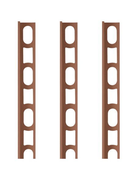 Profili In Alluminio Verniciato Colore Liquirizia 152 a L per Finitura Parete Proangle - PROFILPAS