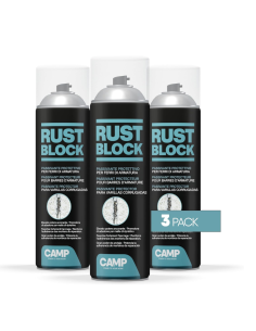 Rust Block Passivante Spray Per Protezione Armature 500 ml Kit 3 Pezzi