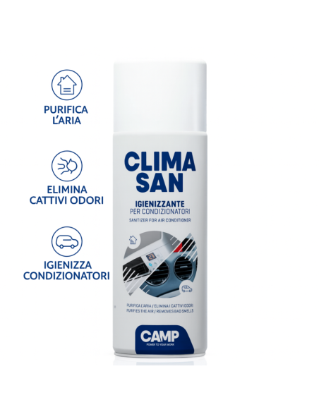 CAMP Climasan Igienizzante Purificatore Aria Per Climatizzatori 400 ml 3 Pezzi