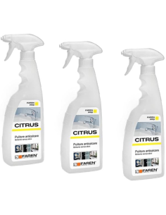 FAREN Anticalcare CITRUS Pulitore Rubinetterie Da 750 ml 3 Pezzi