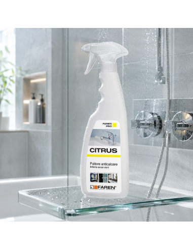FAREN Anticalcare CITRUS Pulitore Rubinetterie Da 750 ml 3 Pezzi