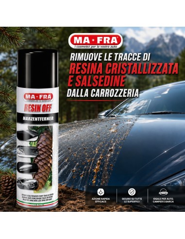 Mafra RESIN OFF Rimuove Tracce di Resina E Salsedine Dalla Carrozzeria 250 Ml