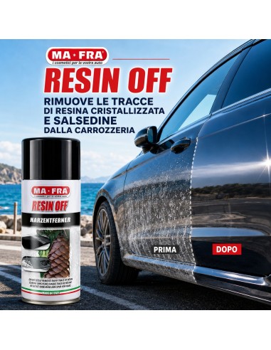 Mafra RESIN OFF Rimuove Tracce di Resina E Salsedine Dalla Carrozzeria 250 Ml