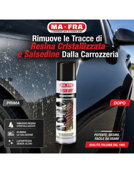 Mafra RESIN OFF Rimuove Tracce di Resina E Salsedine Dalla Carrozzeria 250 Ml
