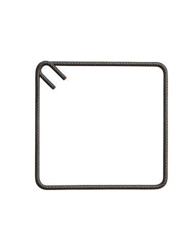 Staffa Chiusa Antisismica Armatura Ferro 35 x 35 cm Strutture Cemento 1 Pezzo