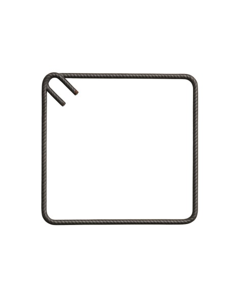 Staffa Chiusa Antisismica Armatura Ferro 35 x 35 cm Strutture Cemento 1 Pezzo