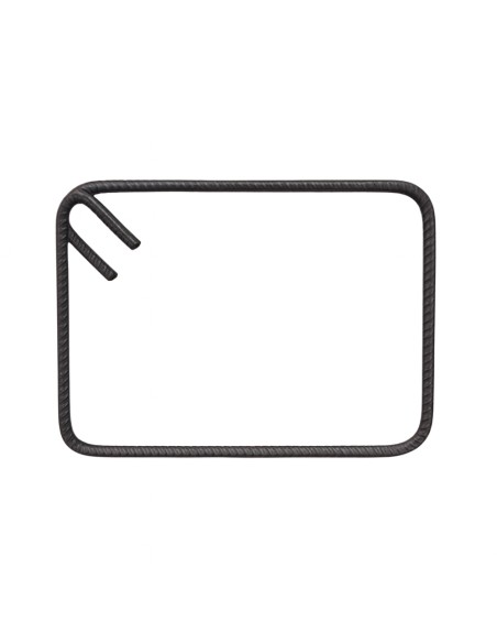 Staffa Chiusa Antisismica Armatura Ferro 20 x 30 cm Strutture Cemento 1 Pezzo