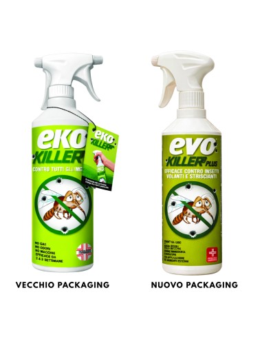 EvoKiller Insetticida Antiparassitario Insetti Parassiti Spray 750ml (EkoKiller)