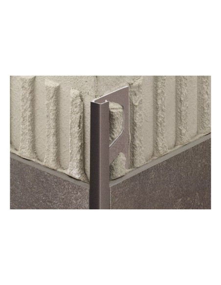 Profilo Quadec Schluter alluminio h 11mm greige barra 2,5m